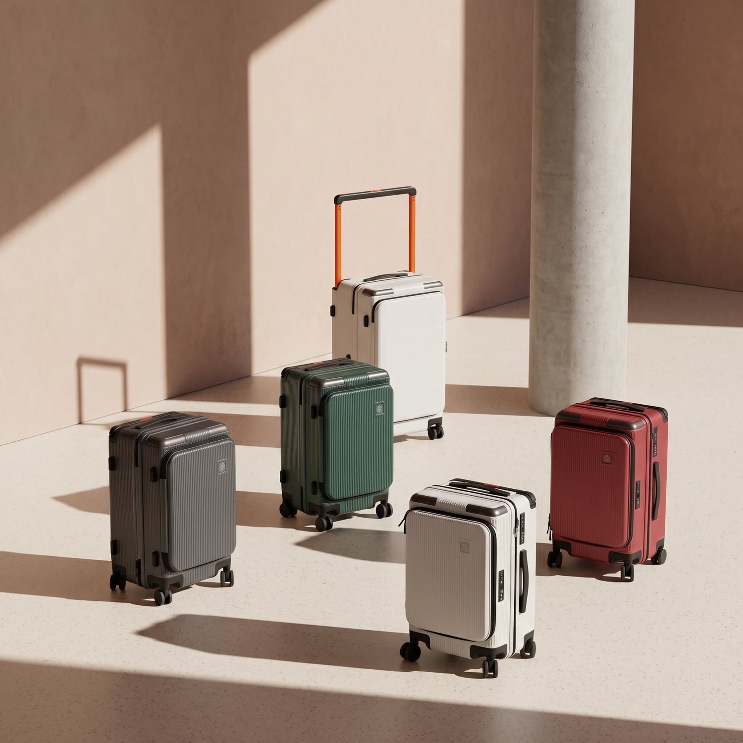WOOD suitcase color group
